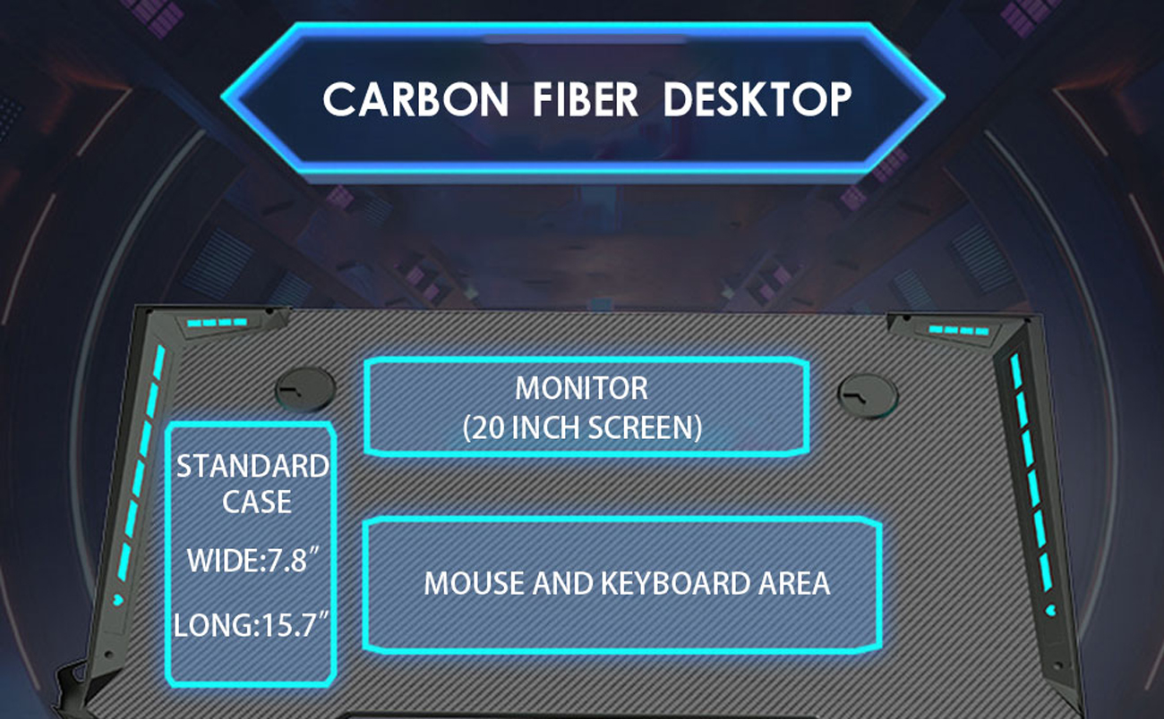 Large PC Computer Gaming Desk